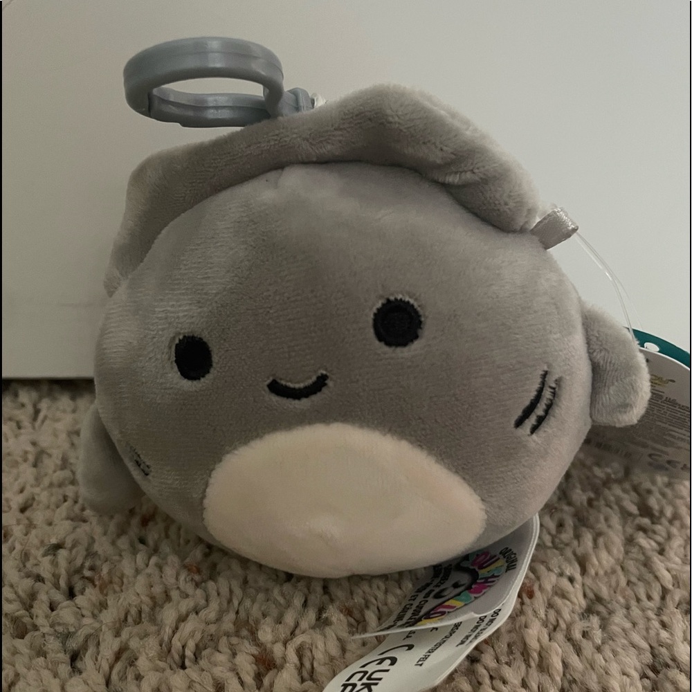 Tank shark clip squishmallow